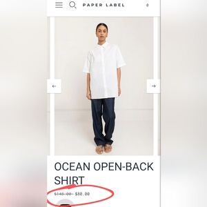 Organic Cotton Classic White Blouse With A Unique Stylish Twist